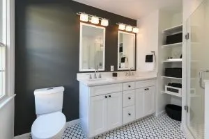 Black and White Master Bath Remodeling