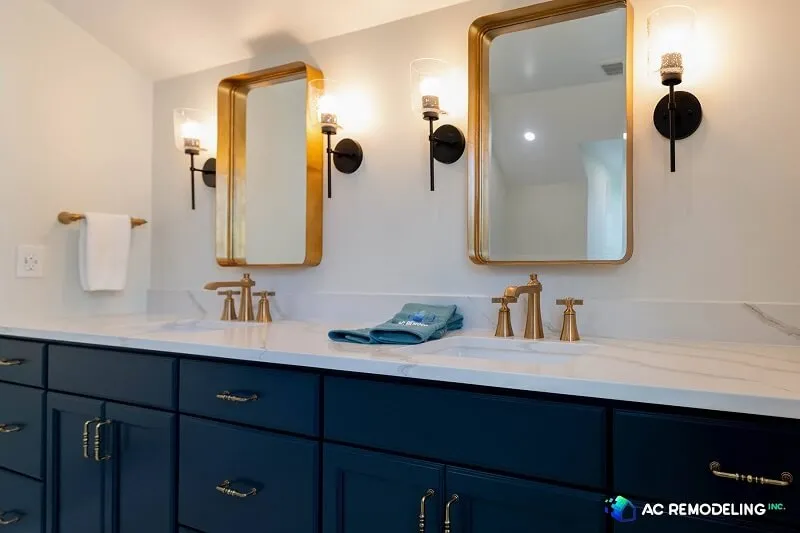 Blue Bathroom Vanities, Signature Hardware