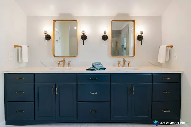 Blue Bathroom Vanities, Signature Hardware